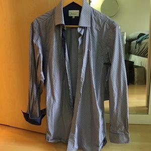 Ted baker purple button down shirt